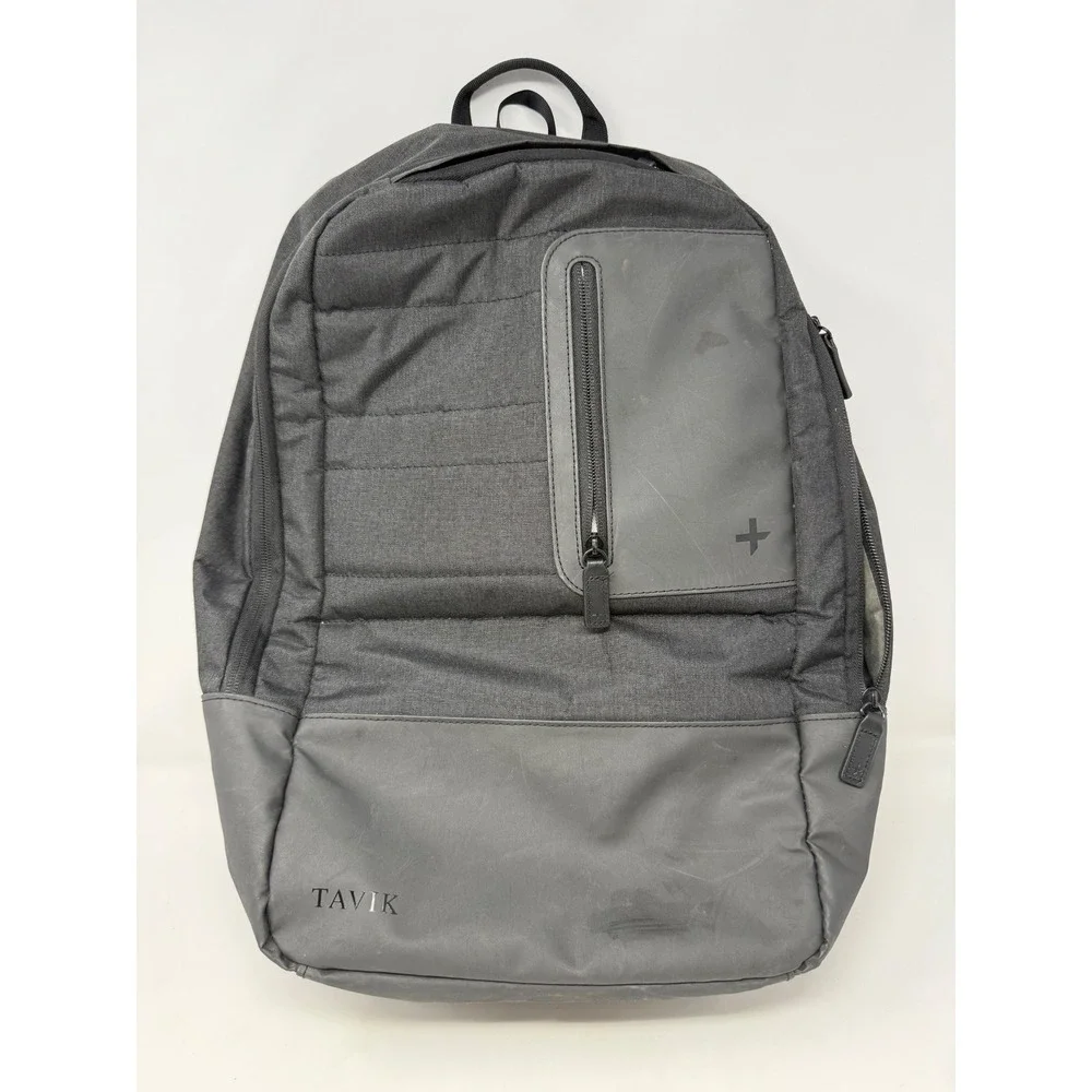 Tavik Backpack Charcoal Grey Black Laptop Sleeve Techwear Travel Bag